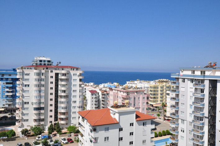 Пятикомнатная квартира-дуплекс с видом на море и горы в районе Махмутлар, 200 м2 - Ракурс 21