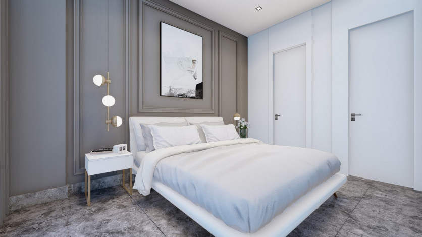 Наша гордость! Проект премиум класса Nordic Art на этапе строительства в районе Каргыджак на первой линии моря, 68-181 м2 - Ракурс 62