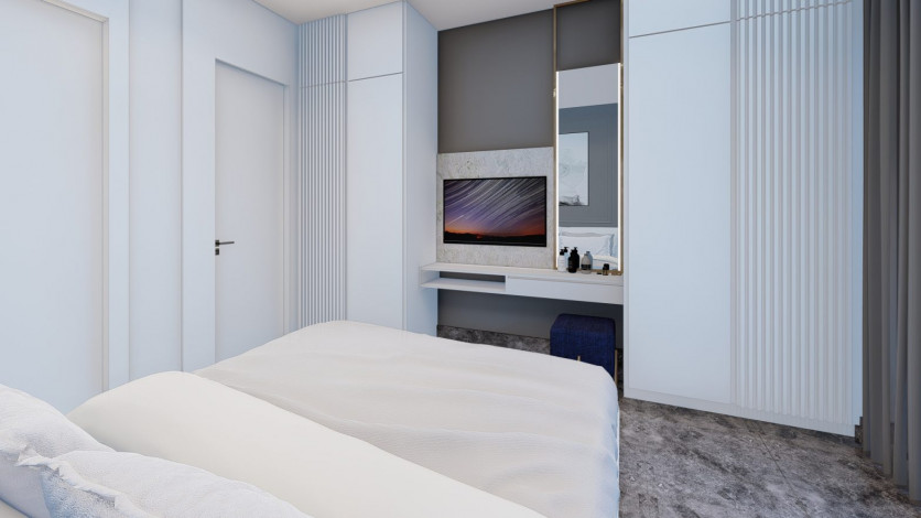 Наша гордость! Проект премиум класса Nordic Art на этапе строительства в районе Каргыджак на первой линии моря, 68-181 м2 - Ракурс 63