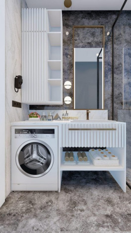 Наша гордость! Проект премиум класса Nordic Art на этапе строительства в районе Каргыджак на первой линии моря, 68-181 м2 - Ракурс 66