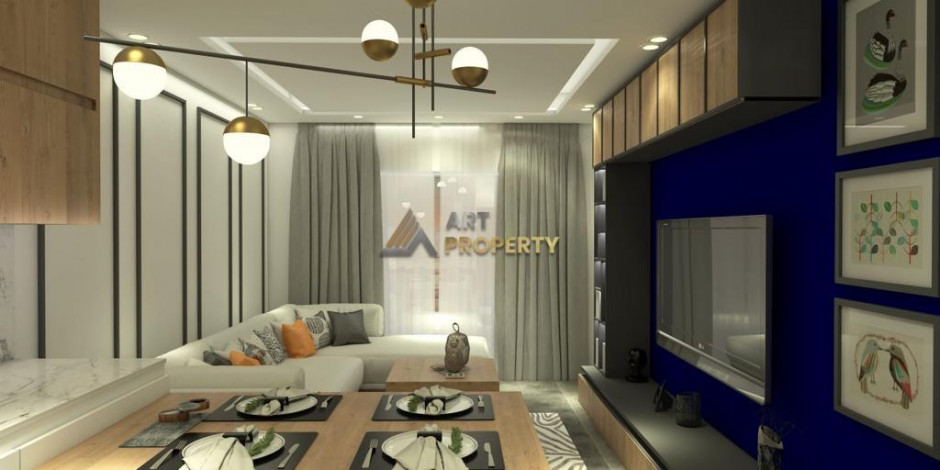 Квартиры 1+1 в комплексе на завершающем этапе строительства в Махмутлар, 55 м2 - Ракурс 12