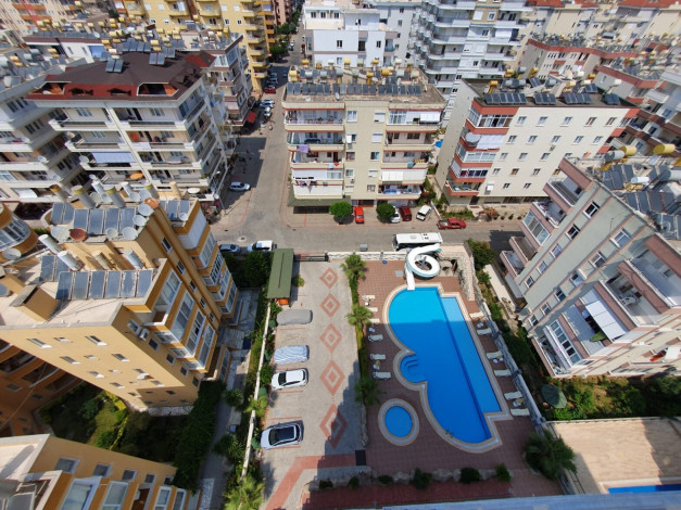 Мебелированный дуплекс 3+1 с видом на море и горы в районе Махмутлар, 170м - Ракурс 11