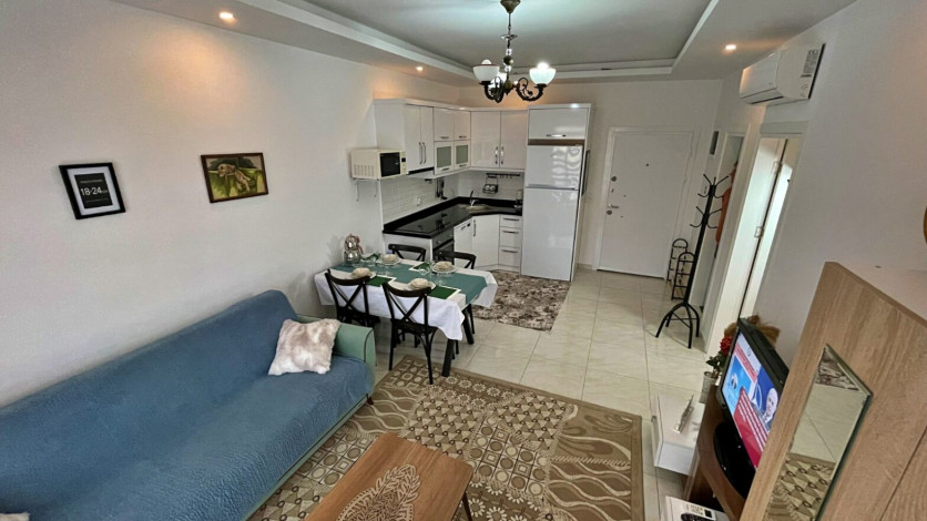 Квартира 1+1 в аренду в районе Махмутлар в комплексе с зимней инфраструктурой, 70 м2 - Ракурс 4