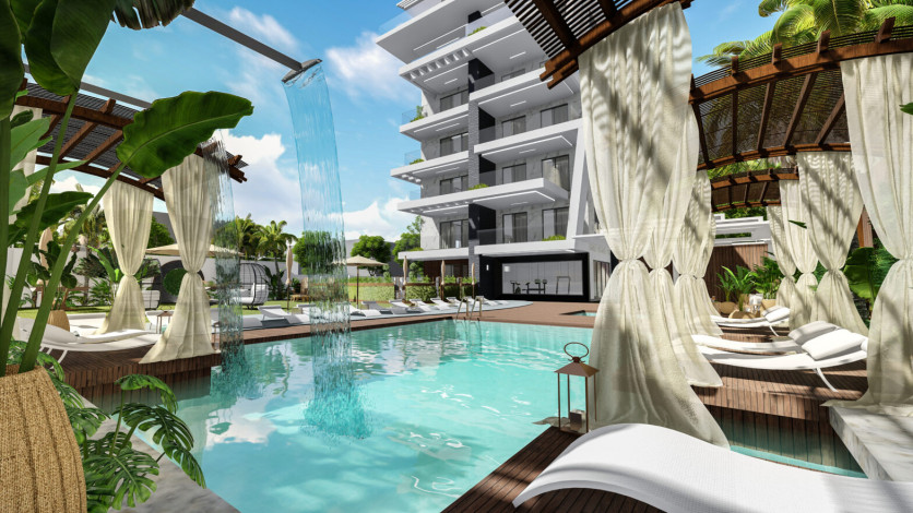 Комплекс на этапе строительства на первой линии моря в районе Кестель, 46-173 - Ракурс 26