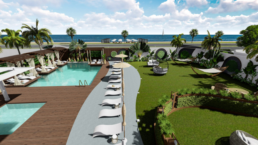 Комплекс на этапе строительства на первой линии моря в районе Кестель, 46-173 - Ракурс 28