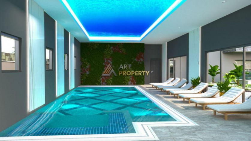 Три полностью меблированные квартиры 1+1 в 300 метрах от моря в Каргыджаке, 70 м2 - Ракурс 3