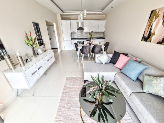 Три полностью меблированные квартиры 1+1 в 300 метрах от моря в Каргыджаке, 70 м2 - Ракурс 10