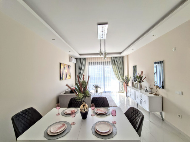 Три полностью меблированные квартиры 1+1 в 300 метрах от моря в Каргыджаке, 70 м2 - Ракурс 12