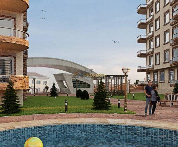 Квартира планировки 1+1 в новостройке в Авсалларе, 55 м2 - Ракурс 3