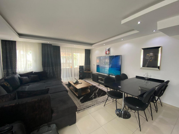 Дублекс 3+1 с выходом в сад с бассейном в Авсалларе, 220 м2 - Ракурс 13