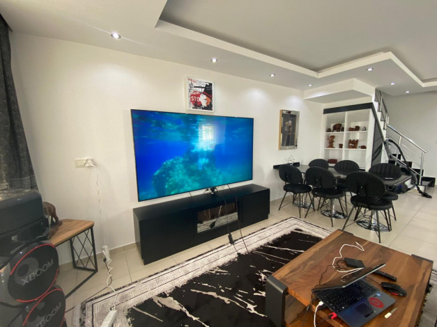 Дублекс 3+1 с выходом в сад с бассейном в Авсалларе, 220 м2 - Ракурс 14