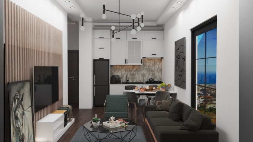 Новый проект на этапе строительства в районе Авсаллар, 51- 185 м2 - Ракурс 12