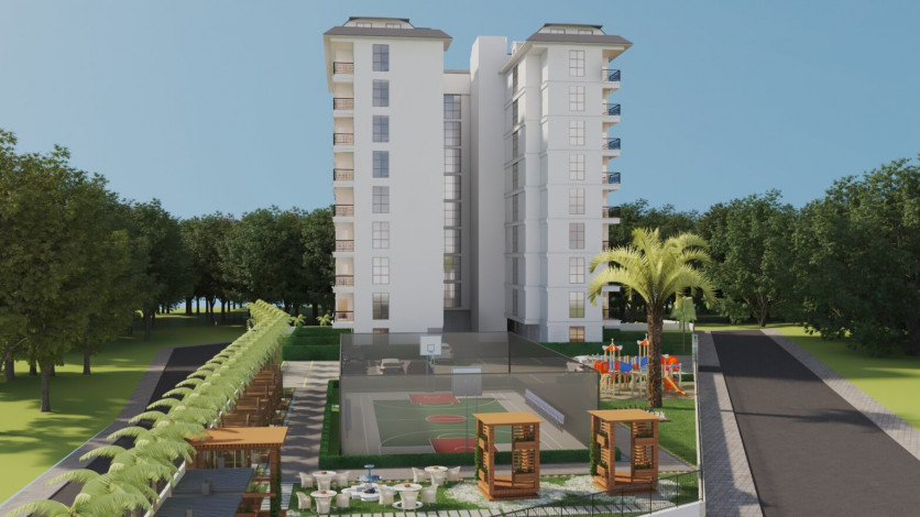 Новый проект на этапе строительства в районе Авсаллар, 51- 185 м2 - Ракурс 41