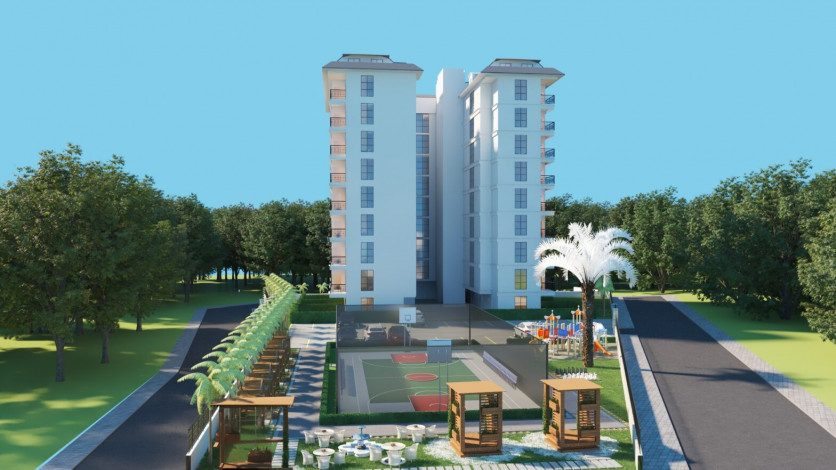 Новый проект на этапе строительства в районе Авсаллар, 51- 185 м2 - Ракурс 66