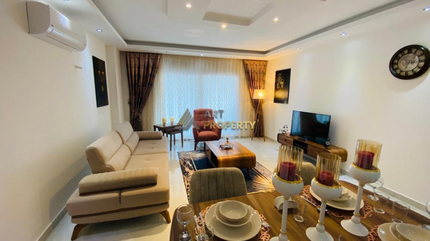 Полностью меблированная квартира 1+1 в 300 метрах от моря в Кестеле, 60 м2 - Ракурс 7