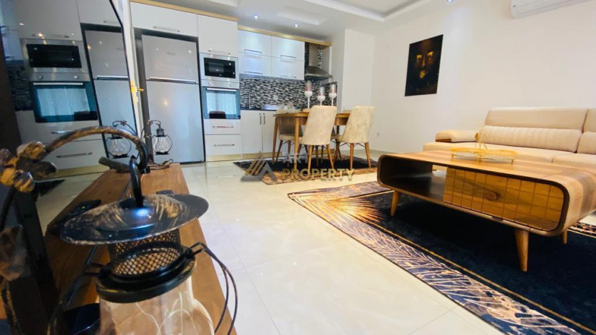 Полностью меблированная квартира 1+1 в 300 метрах от моря в Кестеле, 60 м2 - Ракурс 8