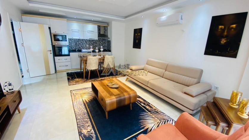 Полностью меблированная квартира 1+1 в 300 метрах от моря в Кестеле, 60 м2 - Ракурс 20