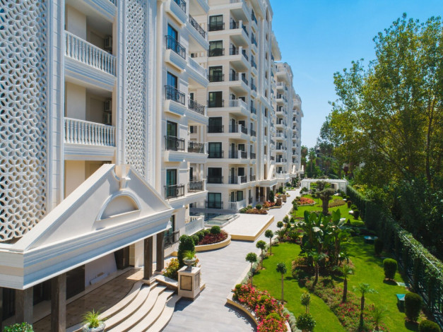 Квартира 2+1 с видом на море в одном из лучших комплексов Алании, 100 м2 - Ракурс 44