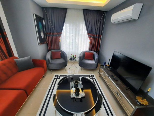 Апартаменты 2+1 с новой мебелью и бытовой техникой рядом с морем в Махмутлар, 70м2 - Ракурс 6