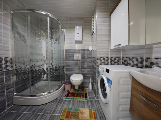 Меблированная двухкомнатная квартира с крытым бассейном в комплексе в районе Махмутлар, 60 м2 - Ракурс 9