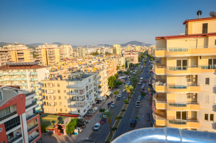 Меблированная светлая квартира 4+1 с видом на Средиземное море на высоком этаже в районе Махмутлар, 240 м2 - Ракурс 10