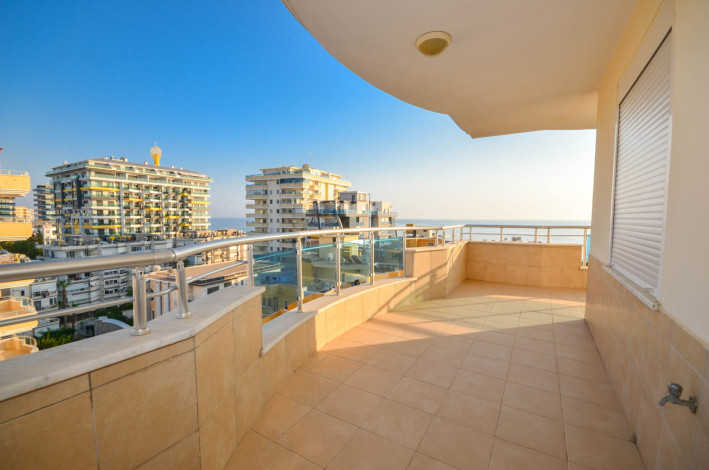 Меблированная светлая квартира 4+1 с видом на Средиземное море на высоком этаже в районе Махмутлар, 240 м2 - Ракурс 20