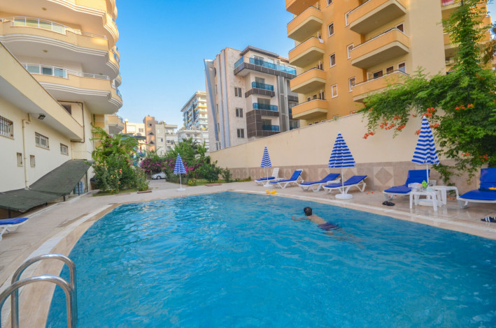 Меблированная светлая квартира 4+1 с видом на Средиземное море на высоком этаже в районе Махмутлар, 240 м2 - Ракурс 31