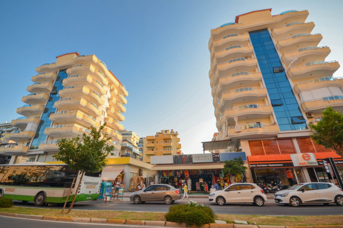 Меблированная светлая квартира 4+1 с видом на Средиземное море на высоком этаже в районе Махмутлар, 240 м2 - Ракурс 32