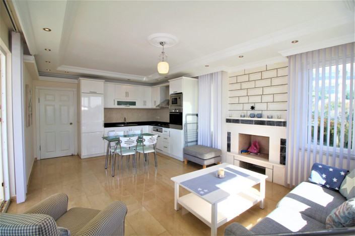 Четырехкомнатный полностью меблированный дуплекс в районе Конаклы, 130 м2 - Ракурс 7