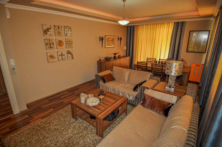 Меблированная трехкомнатная квартира с отдельной кухней в центре Аланьи, 120 м2 - Ракурс 14