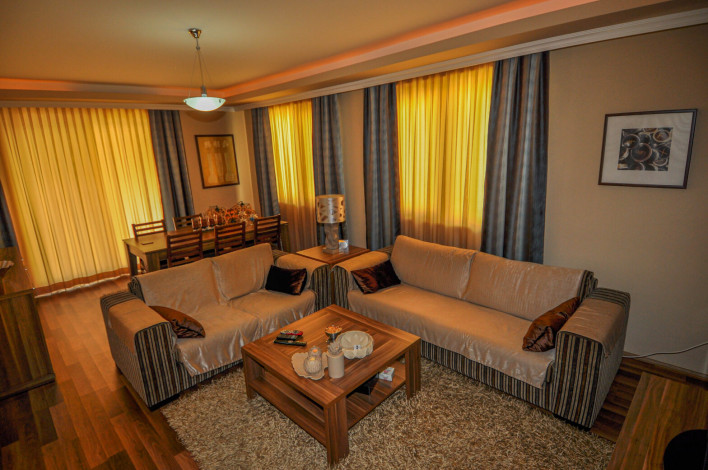 Меблированная трехкомнатная квартира с отдельной кухней в центре Аланьи, 120 м2 - Ракурс 15