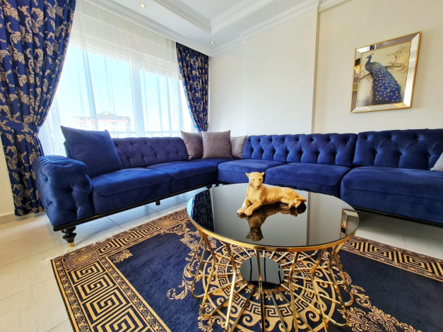 Меблированная квартира 2+1 с видом на город и частично на море в Махмутлар, 120 м2 - Ракурс 10