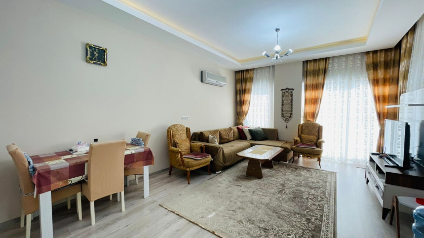 Меблированная трехкомнатная квартира в 300 метрах от моря в районе Махмутлар, 120 м2 - Ракурс 4