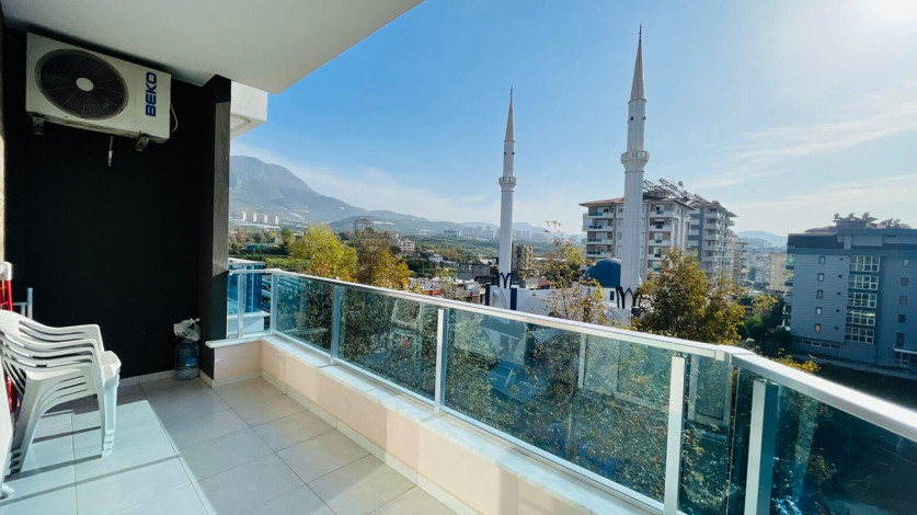 Меблированная трехкомнатная квартира в 300 метрах от моря в районе Махмутлар, 120 м2 - Ракурс 14