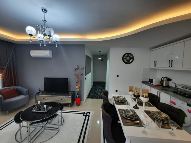 Квартира 2+1 с новой мебелью вблизи моря в Махмутларе, 90 м2 - Ракурс 17