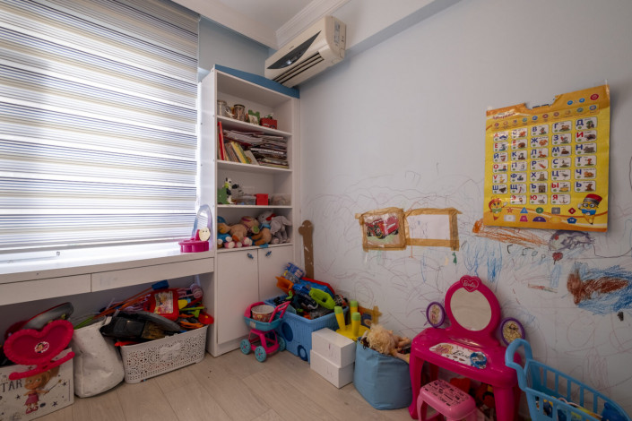 Квартира 2+1 на первой линии пляжа Клеопатры возле пещеры Дамлаташ, 105 м2 - Ракурс 3