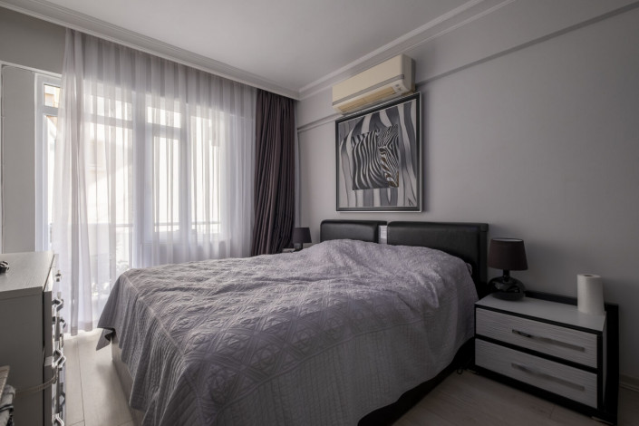 Квартира 2+1 на первой линии пляжа Клеопатры возле пещеры Дамлаташ, 105 м2 - Ракурс 4