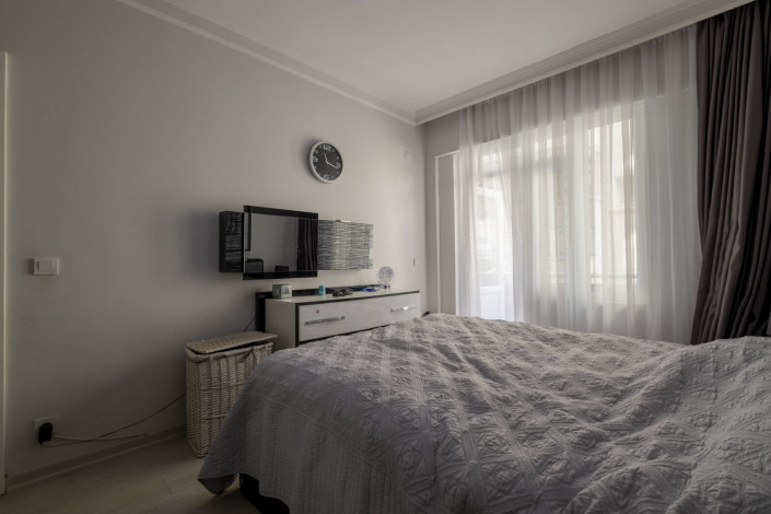 Квартира 2+1 на первой линии пляжа Клеопатры возле пещеры Дамлаташ, 105 м2 - Ракурс 8