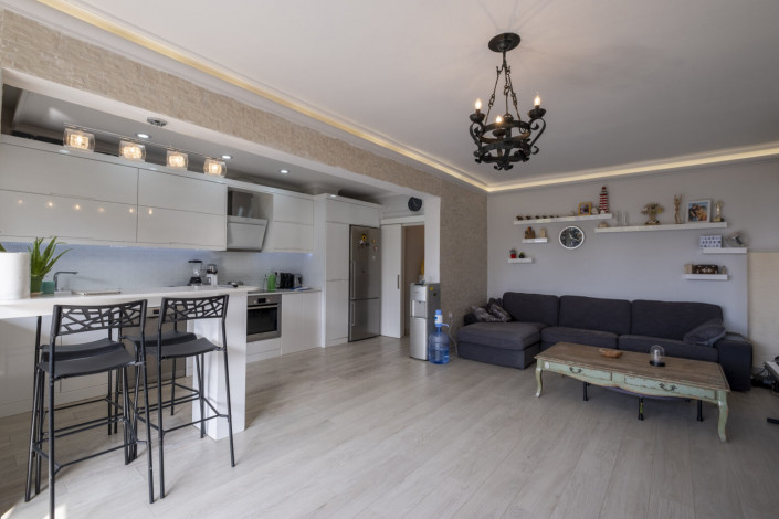 Квартира 2+1 на первой линии пляжа Клеопатры возле пещеры Дамлаташ, 105 м2 - Ракурс 21