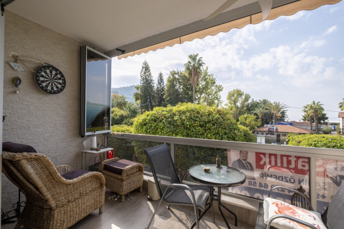 Квартира 2+1 на первой линии пляжа Клеопатры возле пещеры Дамлаташ, 105 м2 - Ракурс 23