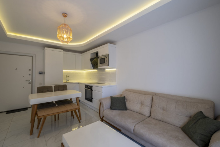 Квартира 1+1 в центре Алании в одном из лучших комплексов с развитой инфраструктурой, 55 м2 - Ракурс 8