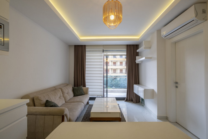 Квартира 1+1 в центре Алании в одном из лучших комплексов с развитой инфраструктурой, 55 м2 - Ракурс 12