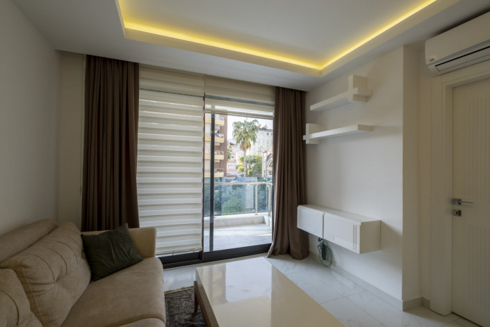 Квартира 1+1 в центре Алании в одном из лучших комплексов с развитой инфраструктурой, 55 м2 - Ракурс 14