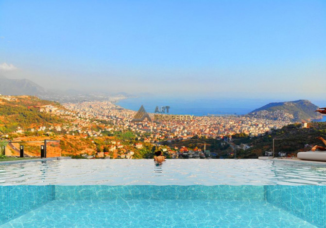 Строящийся комплекс вилл планировки 5+1 под гражданство с панорамными видами на море и крепость Аланьи, 255 м2 - Ракурс 3