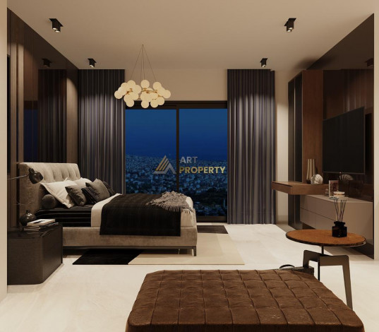 Строящийся комплекс вилл планировки 5+1 под гражданство с панорамными видами на море и крепость Аланьи, 255 м2 - Ракурс 6