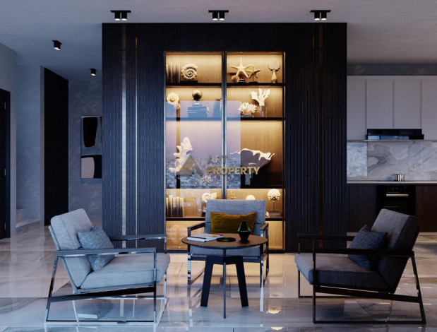 Строящийся комплекс вилл планировки 5+1 под гражданство с панорамными видами на море и крепость Аланьи, 255 м2 - Ракурс 12