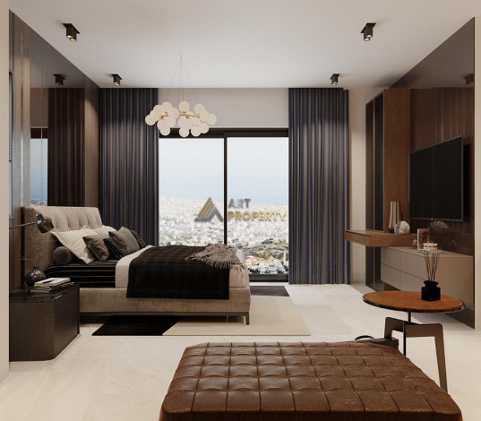 Строящийся комплекс вилл планировки 5+1 под гражданство с панорамными видами на море и крепость Аланьи, 255 м2 - Ракурс 19