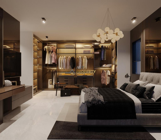 Строящийся комплекс вилл планировки 5+1 под гражданство с панорамными видами на море и крепость Аланьи, 255 м2 - Ракурс 21