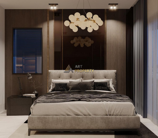 Строящийся комплекс вилл планировки 5+1 под гражданство с панорамными видами на море и крепость Аланьи, 255 м2 - Ракурс 26