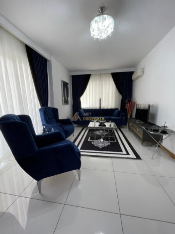 Меблированная двухкомнатная квартира с люксовой бытовой техникой в комплексе в районе Махмутлар, 55 м2 - Ракурс 2